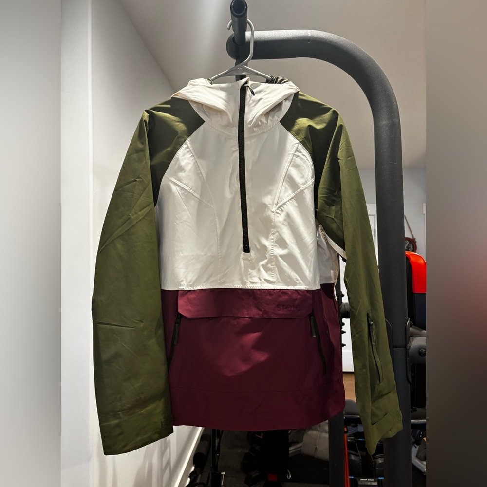 STOIC Anorak half zip shell.  Size small-P